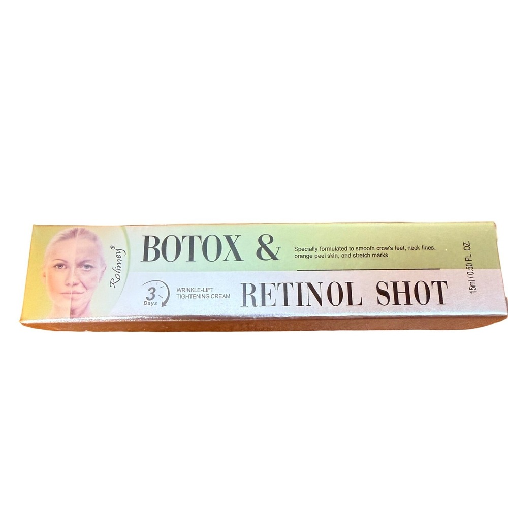Rolimey Botox & Retinol Shot Wrinkle-Lift Tightening Cream 15ml Anti-Aging New